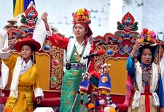 Artistes from Orissa Opera Association perform ’Drowa Sangmo’ on the fourth day of the 17th Shoton Opera Festival, an annual celebration of Tibetan Opera (Lhamo) at Tibetan Institute of Performing Arts (TIPA) in Dharamshala, north India.